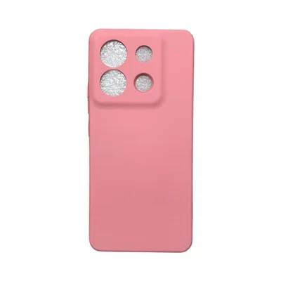 Capa Xiaomi Poco X6 Silicone Aveludada Protege Câmera Colorida Capinha Anti Impacto Poco X6:rosa Bebê