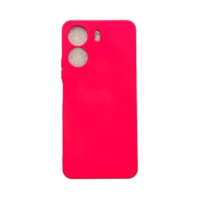 Capa Xiaomi Redmi 13c Silicone Aveludada Protege Câmera Colorida Capinha Anti Impacto Cor:rosa Shock