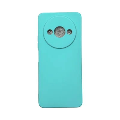 Capa Xiaomi Redmi A3 / Poco C61 Silicone Aveludada Protege Câmera Colorida Capinha Anti Impacto Redmi A3 / Poco C61:turq