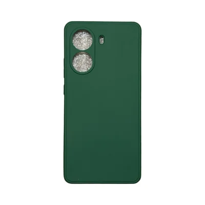 Capa Xiaomi Poco X7 Pró Silicone Aveludada Protege Câmera Colorida Capinha Anti Impacto Poco X7 Pró:verde Escuro