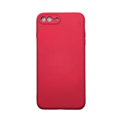 Capa Iphone 7 Plus / 8 Plus Silicone Aveludada Protege Câmera Colorida Capinha Anti Impacto Iphone 7 Plus:bordo