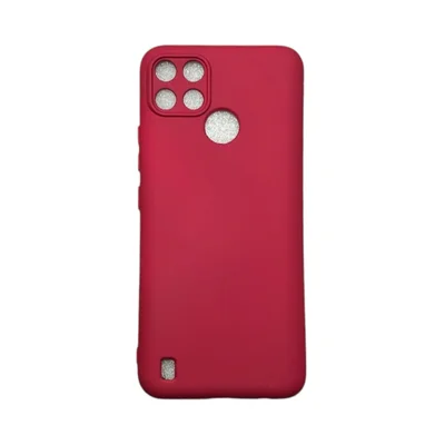 Capa Realme C21y / C25y Silicone Aveludada Protege Câmera Colorida Capinha Anti Impacto C21y / C25y:bordo