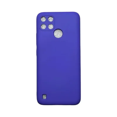 Capa Realme C21y / C25y Silicone Aveludada Protege Câmera Colorida Capinha Anti Impacto C21y / C25y:roxo Escuro
