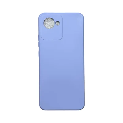 Capa Realme C30 Silicone Aveludada Protege Câmera Colorida Capinha Anti Impacto Realme C30:lilás