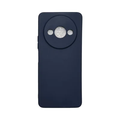 Capa Xiaomi Redmi A3 / Poco C61 Silicone Aveludada Protege Câmera Colorida Capinha Anti Impacto Redmi A3 / Poco C61:cinz