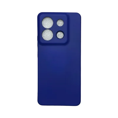 Capa Xiaomi Poco X6 Silicone Aveludada Protege Câmera Colorida Capinha Anti Impacto Poco X6:azul Bic