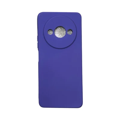 Capa Xiaomi Redmi A3 / Poco C61 Silicone Aveludada Protege Câmera Colorida Capinha Anti Impacto Redmi A3 / Poco C61:roxo