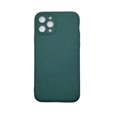 Capa Iphone 11 Pro Silicone Aveludada Protege Câmera Colorida Capinha Anti Impacto Iphone 11 Pro:verde Escuro