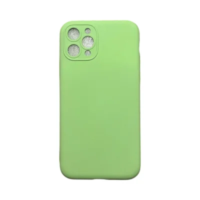 Capa Iphone 11 Pro Silicone Aveludada Protege Câmera Colorida Capinha Anti Impacto Iphone 11 Pro:verde Bebê