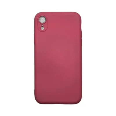 Capa Iphone Xr Silicone Aveludada Protege Câmera Colorida Capinha Anti Impacto Xr:vinho