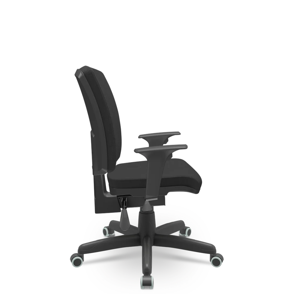 Imagem 2 de 3 do produto Cadeira Escritório Altrix Plaxmetal Espaldar Alto Back Preto