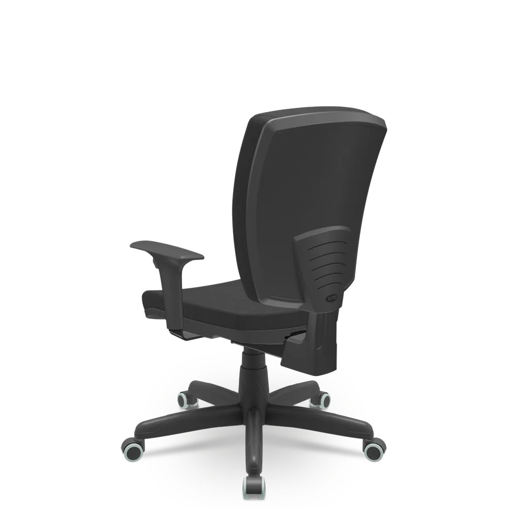 Imagem 3 de 3 do produto Cadeira Escritório Altrix Plaxmetal Espaldar Alto Back Preto