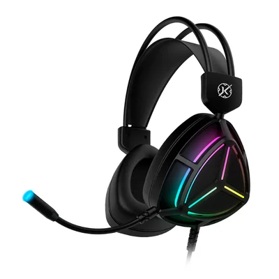 Headset Gamer Kalkan Sven RGB 50mm Usb+3.5mm 2m Preto - Klk00053