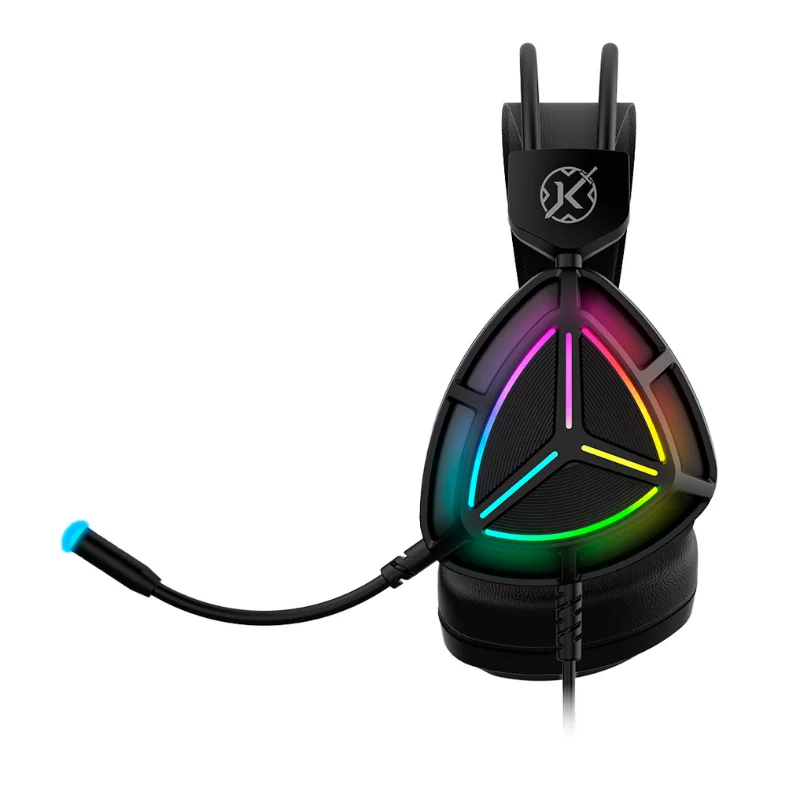 Imagem 2 de 4 do produto Headset Gamer Kalkan Sven RGB 50mm Usb+3.5mm 2m Preto - Klk00053