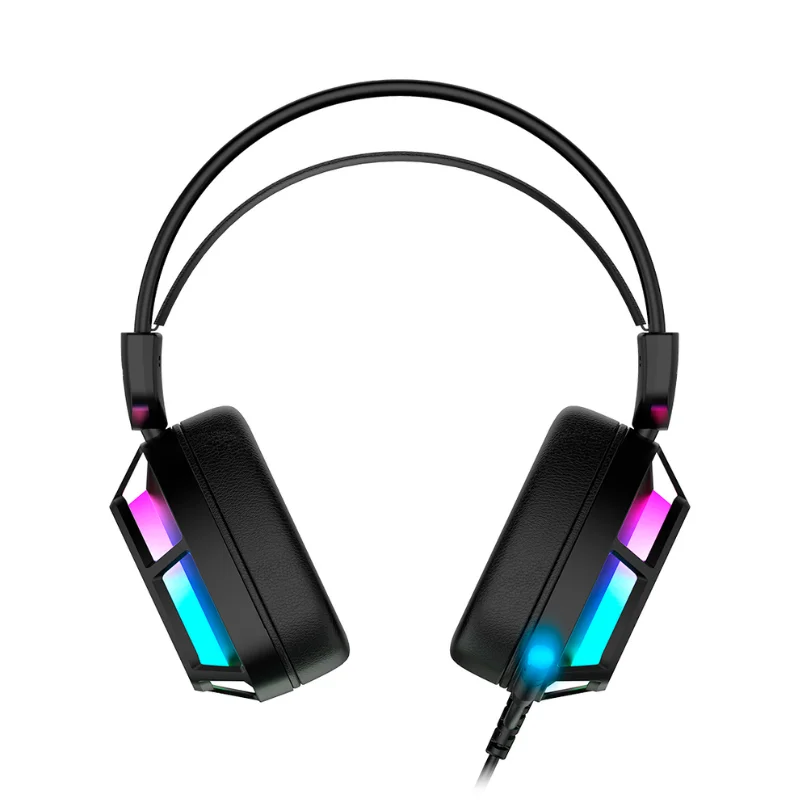 Imagem 3 de 4 do produto Headset Gamer Kalkan Sven RGB 50mm Usb+3.5mm 2m Preto - Klk00053