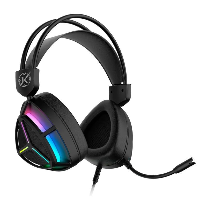 Imagem 4 de 4 do produto Headset Gamer Kalkan Sven RGB 50mm Usb+3.5mm 2m Preto - Klk00053