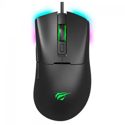 Mouse Gamer Havit Ms966 - 12000dpi - Iluminação RGB - 7 Botões - Preto - Hvms-ms966-bn