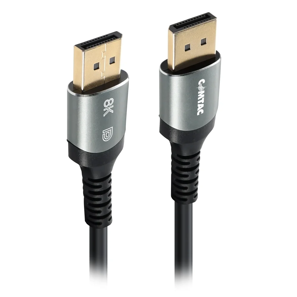 Imagem 2 de 3 do produto Cabo Displayport 1.4 - 2 Metros - Preto - Comtac 22129471