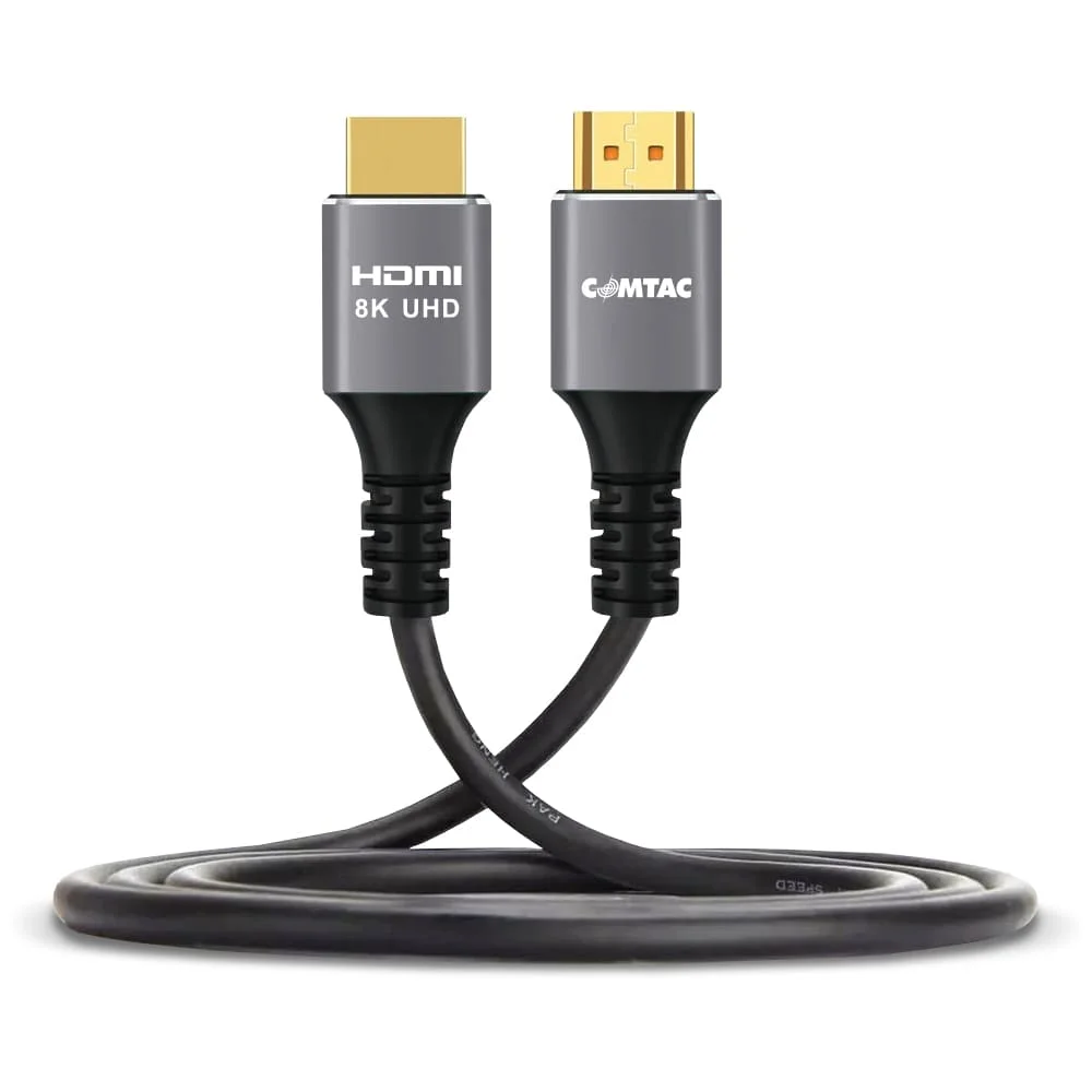Imagem 2 de 5 do produto Cabo HDMI 2.1 - 2 Metros - 8k 60hz / 4k 120hz - Comtac 22129400