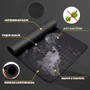 Mouse Pad Gamer Pad Profissional Premium, Com Borda Costurada 700x350x3. Mapa Mundi, Preto