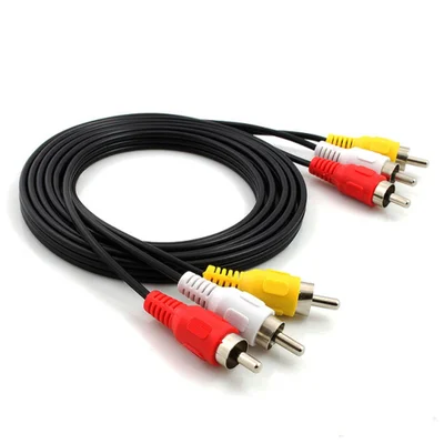 Cabo Exbom De Áudio E Vídeo 3rca X 3rca 1,50m Reforçado Cbx-v3rca15