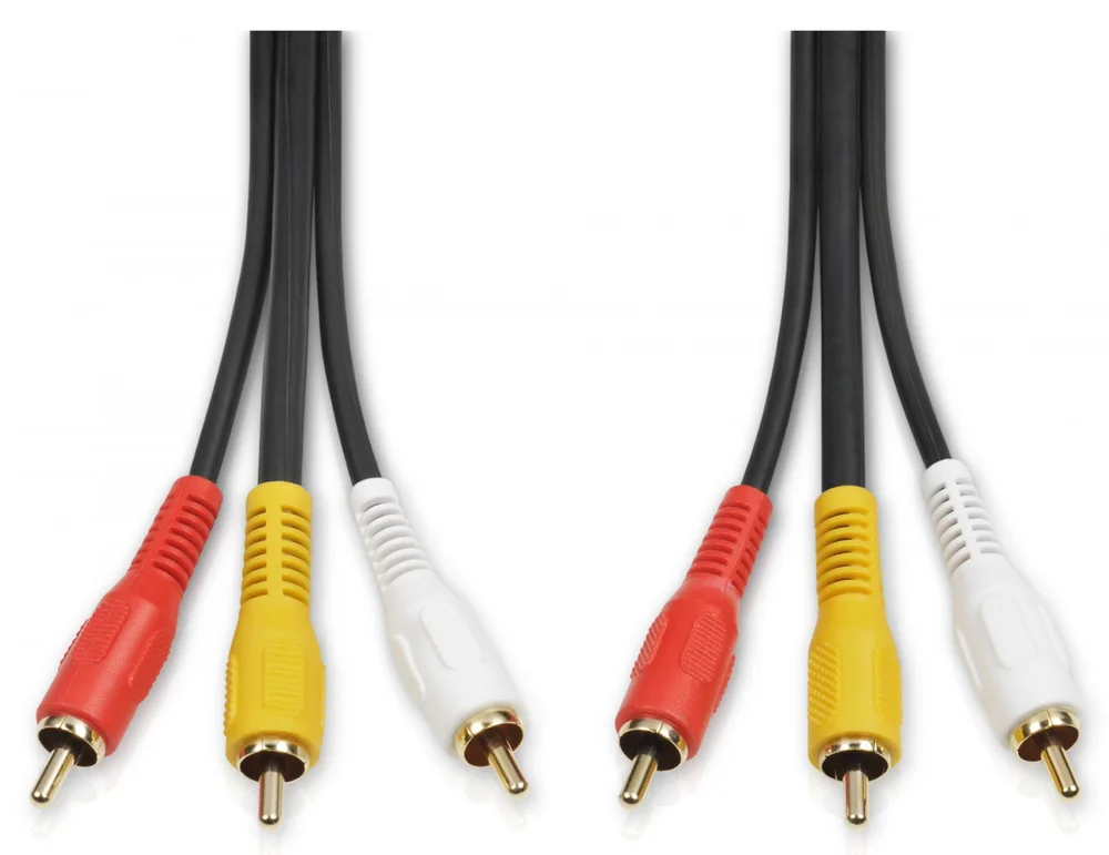 Imagem 2 de 3 do produto Cabo Exbom De Áudio E Vídeo 3rca X 3rca 1,50m Reforçado Cbx-v3rca15