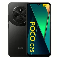 スマートフォン本体 POCO C75 Black 8GB-256 Smartphone 256Gb 8Gb Ram Poco C75 Black Xiaomi