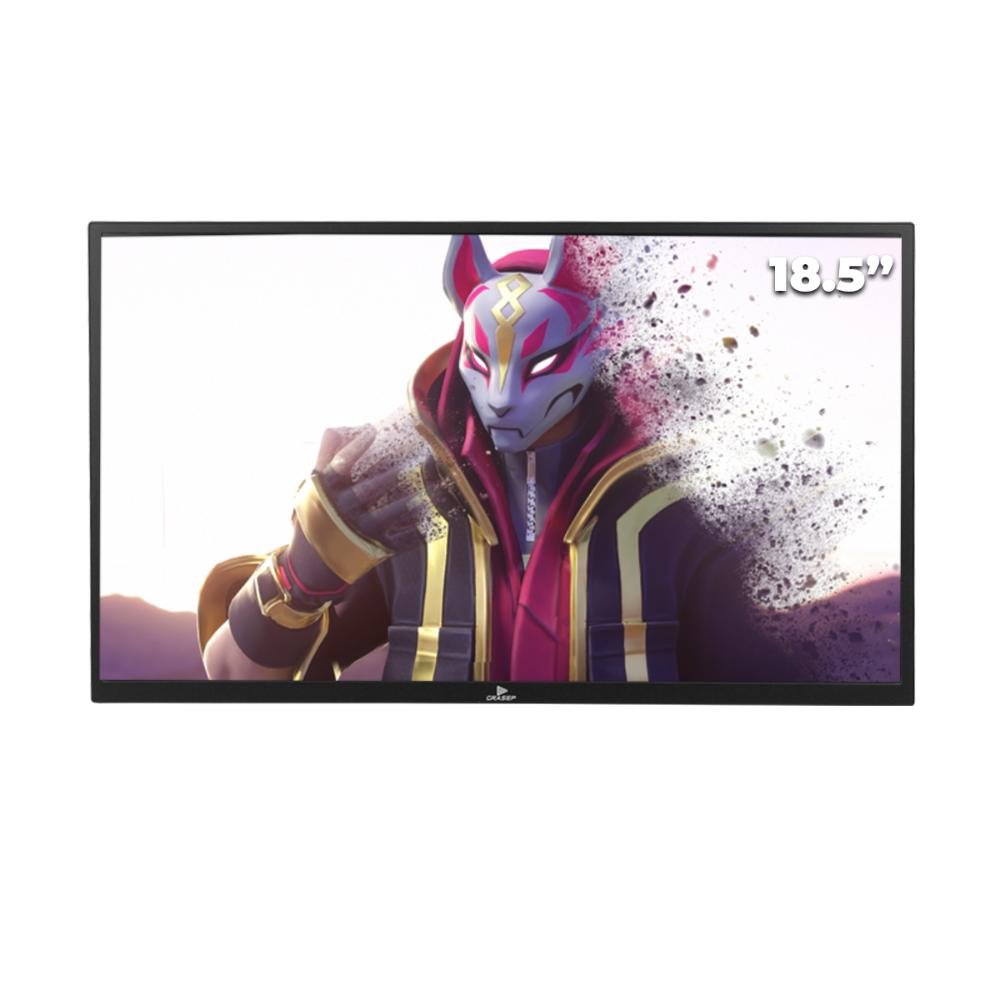 Monitor Gamer Portátil 18,5 Pol Full Hd, Ips, 100hz, HDMI Usb-c, Processador Hd, Som Estéreo