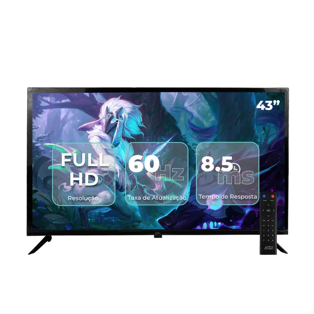 Monitor Gaming 43 Pol LED Fhd, 60hz 8,5ms, HDMI Vga Usb, Pronta Entrega Monitor Gaming 43 Pol LED Fhd, 60hz 8,5ms, HDMI Vga Usb, Pronta Entrega