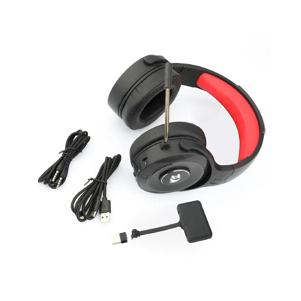 Imagem 3 de 5 do produto Headset Gamer Redragon Pelops Pro H818 Wireless 2.4ghz C/mic 40mm Preto - H818