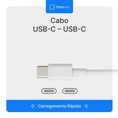 Cabo Usb-c P/ Usb-c Nylon 1m - Carregador Rápido — foto 2