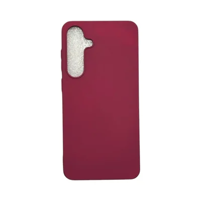 Capa Samsung S24 Plus Silicone Aveludada Capinha Colorida Capinha Anti Impacto Cor:bordo