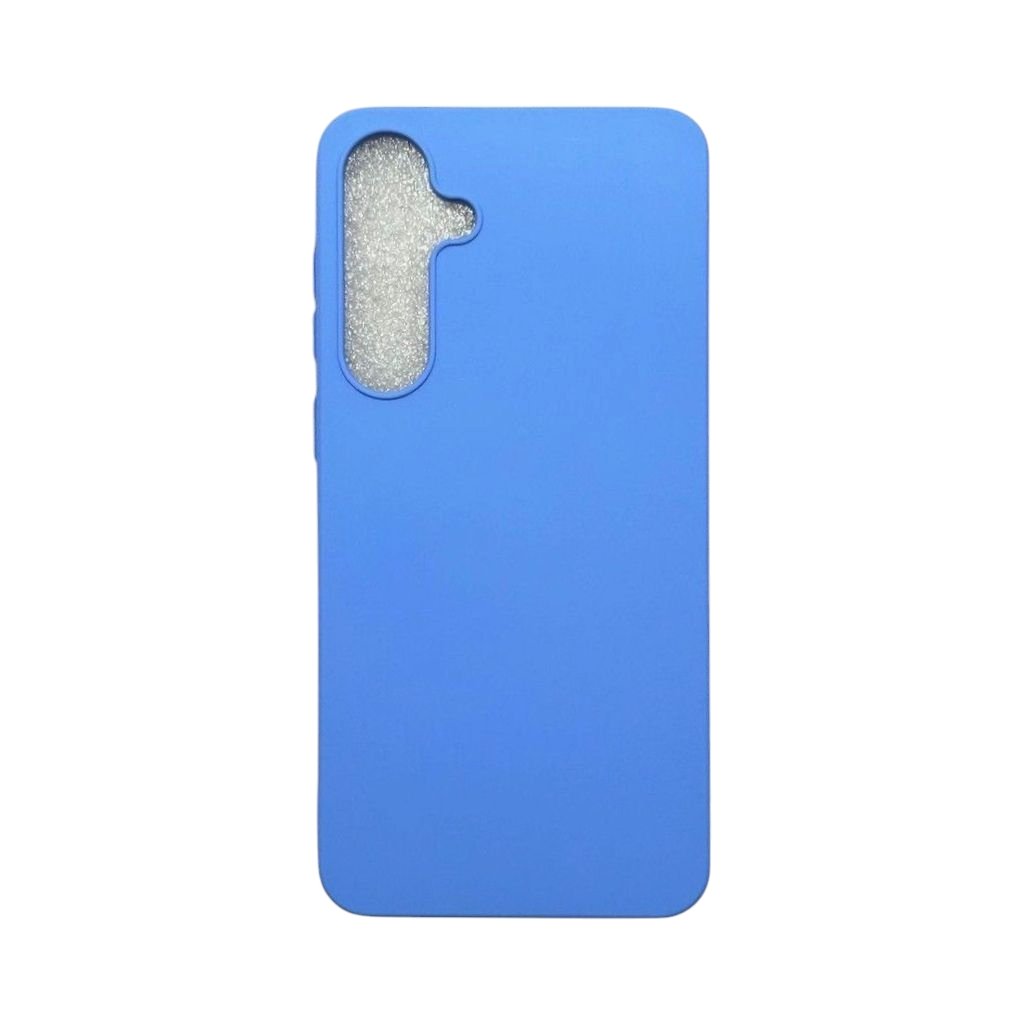 Capa Samsung S24  Silicone Aveludada Capinha Colorida Capinha Anti Impacto Cor:azul Bebê
