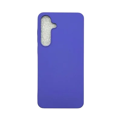 Capa Samsung S24  Silicone Aveludada Capinha Colorida Capinha Anti Impacto Cor:roxo