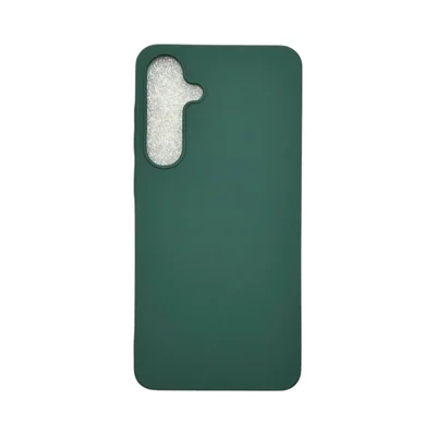 Capa Samsung S24  Silicone Aveludada Capinha Colorida Capinha Anti Impacto Cor:verde Escuro