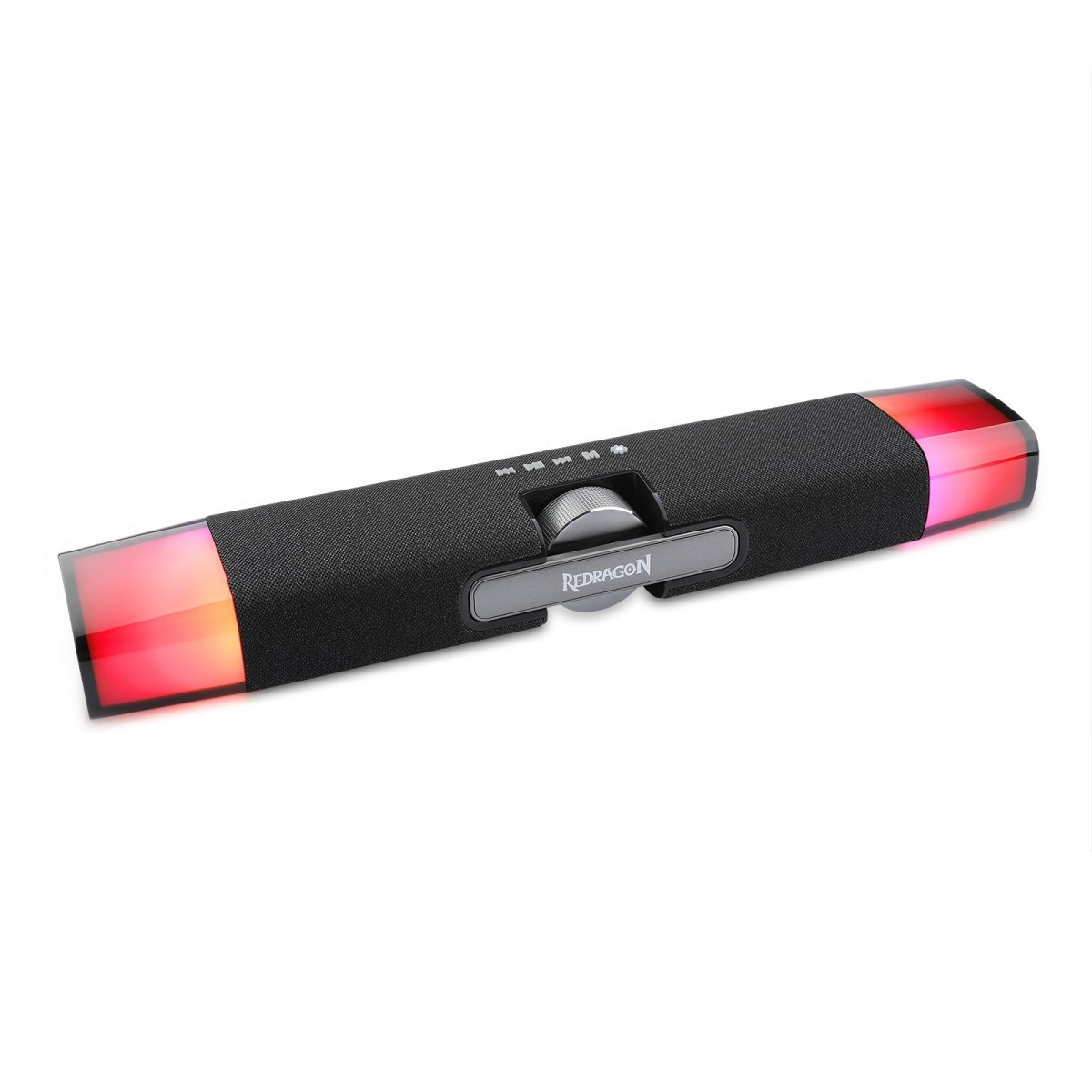 Soundbar Gamer Redragon Dora Gs512 RGB Stereo Bluetooth Usb-c Com Roda De Volume 10w Rms