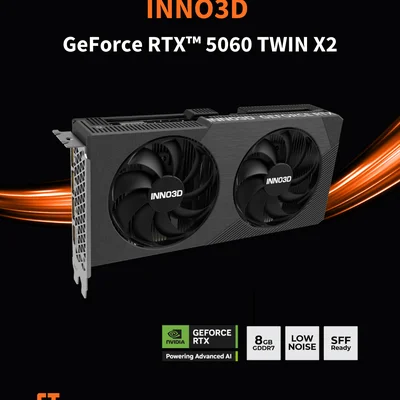 Gpu Inno3d Geforce RTX 5060 Twin X2 8GB 128bits Gddr7 N50602-08d7-195071n