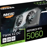 Kabum Gpu Inno3d Geforce RTX 5060 Twin X2 8GB 128bits Gddr7 N50602-08d7-195071n image