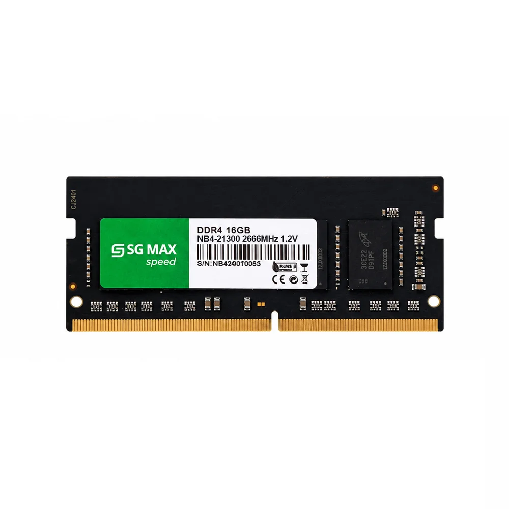 Imagem 2 de 4 do produto Memoria Notebook 16gb Ddr4 2666 Cl19 1.2v Soddim Sgm16gl2666cl19nb Sgmax