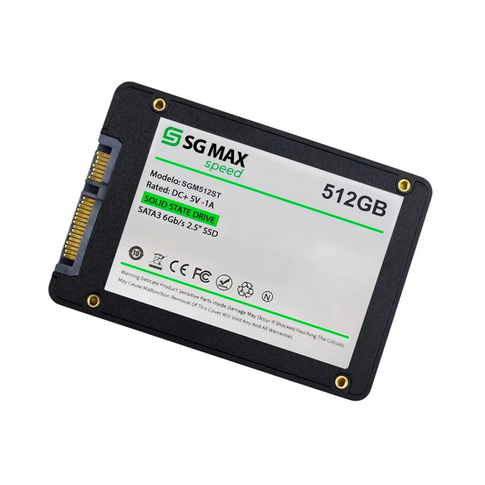 Imagem 2 de 4 do produto SSD  512gb 2.5 Sata 3 560mbs Leit 520mbs Grav Sgm512st Sgmax
