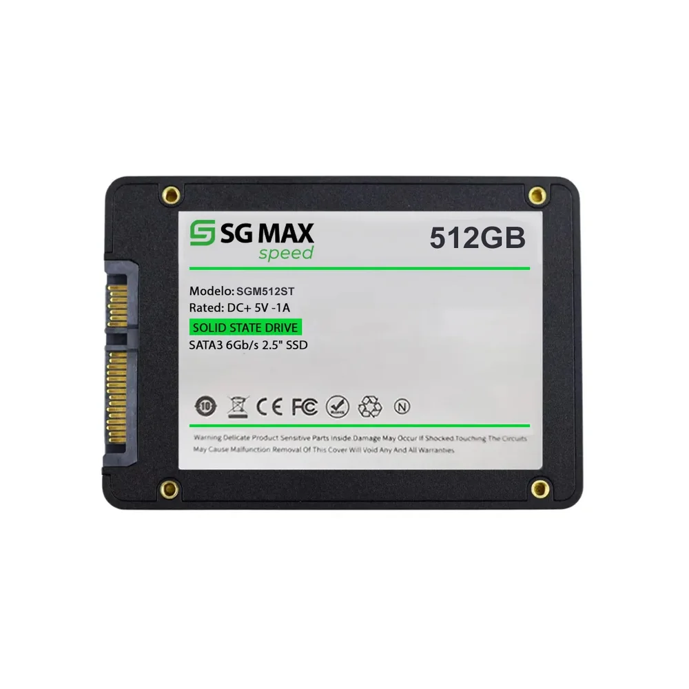 Imagem 4 de 4 do produto SSD  512gb 2.5 Sata 3 560mbs Leit 520mbs Grav Sgm512st Sgmax