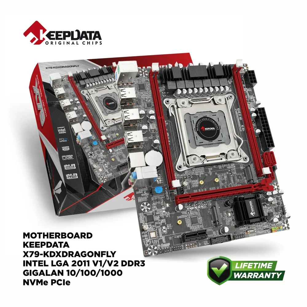 Placa Mãe 2011p Keepdata X79 M.2 Ddr3 Sem Video Placa Mãe 2011p Keepdata X79 M.2 Ddr3 Sem Video