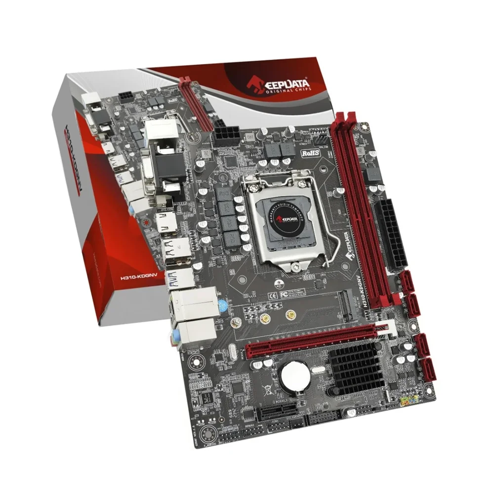 Placa Mae Intel 1151 H310 M.2 2xDDR4 HDMI/vga H310-kdgnv Keepdata Placa Mae Intel 1151 H310 M.2 2xDDR4 HDMI/vga H310-kdgnv Keepdata
