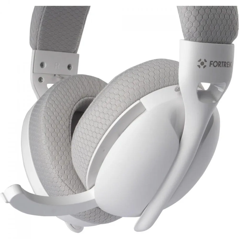 Imagem 4 de 5 do produto Headset Gamer Fortrek Wise Air, Wireless/bluetooth/usb, Drivers De 40mm, Com Microfone, Branco