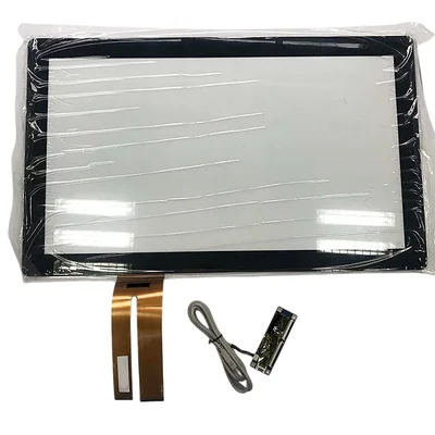 Multi Touch PCAP 43" Wide - Interface Ilitek - USB - com Moldura de Alumínio