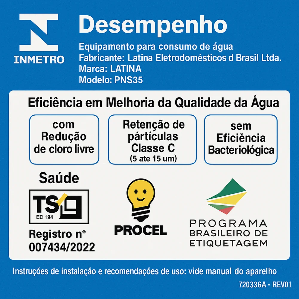 Imagem 3 de 5 do produto Purificador De Agua Latina Pn535 Verde