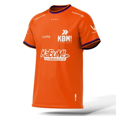 Lupo Camisa KaBuM! IDL Oficial 2025, Tamanho GG - Laranja