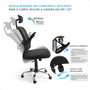 Cadeira De Escritorio Presidente Giratória Ergonômica Mesh