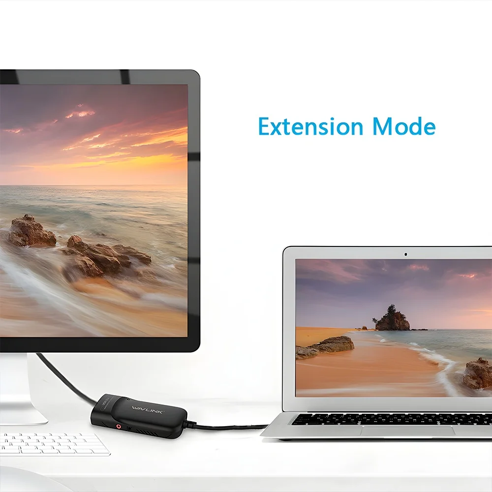 Imagem 3 de 5 do produto Adaptador De Vídeo Wavlink Usb 3.0 Para HDMI 2k Preto
