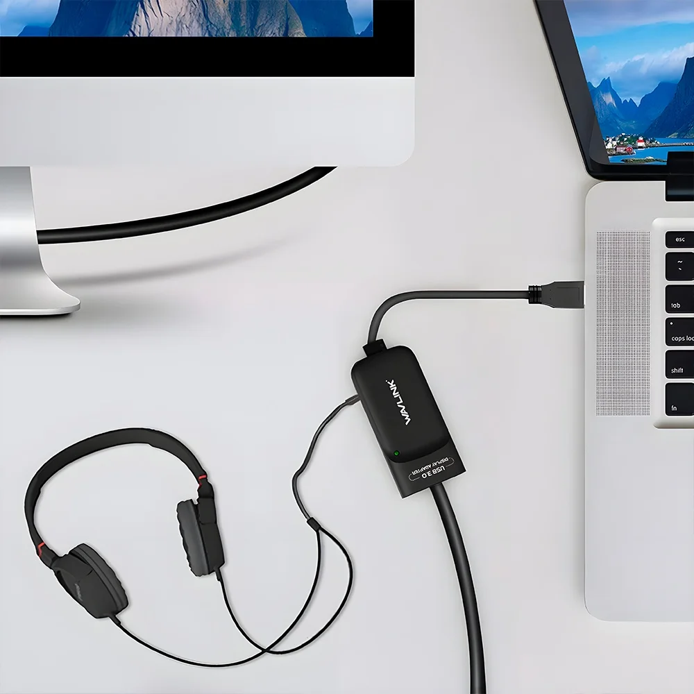 Imagem 5 de 5 do produto Adaptador De Vídeo Wavlink Usb 3.0 Para HDMI 2k Preto
